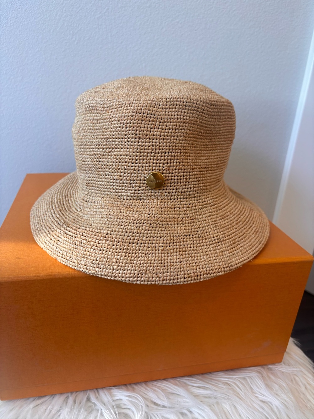 Gigi Pip Neutral Straw Bucket Hat - Women's Sun Hat 57